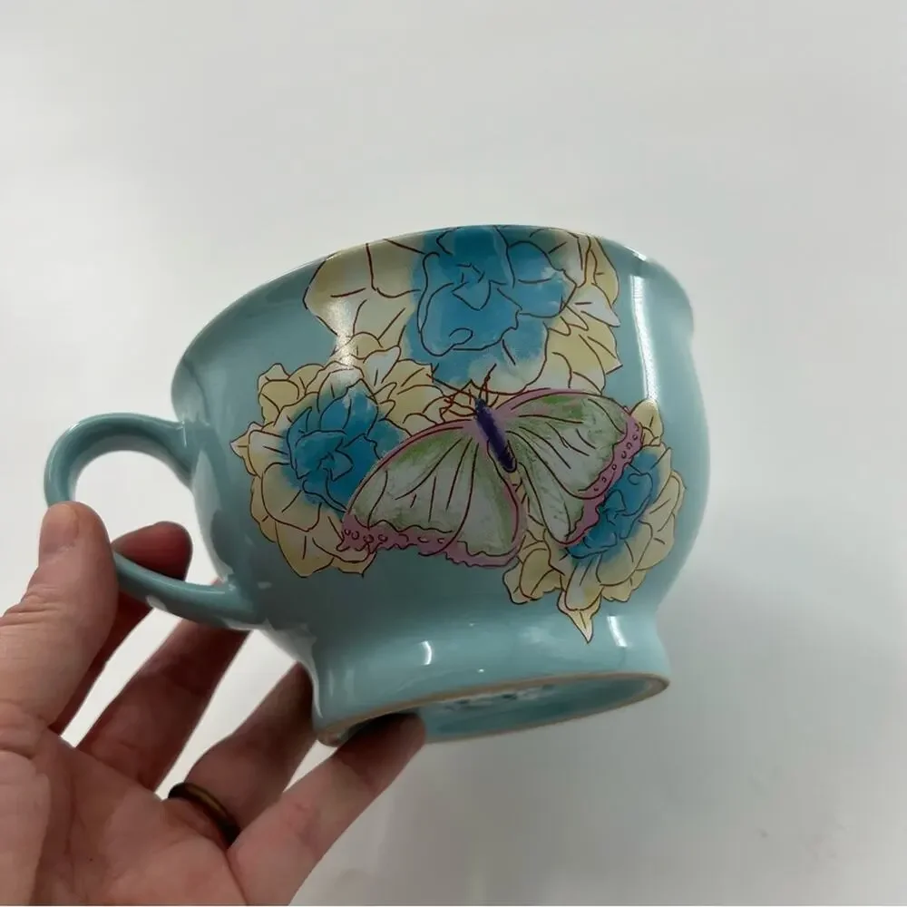 Disney Store Cinderella Princess Character Soup Mug Cup Blue